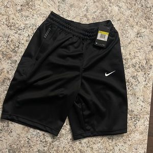Nike Mens Black Shorts with Zipper Pockets AS